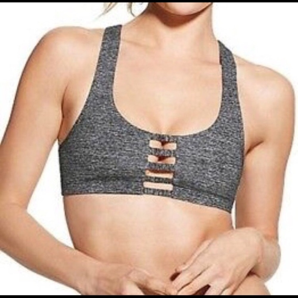 Pink Victoria secret ultimate cut ladder sport bra